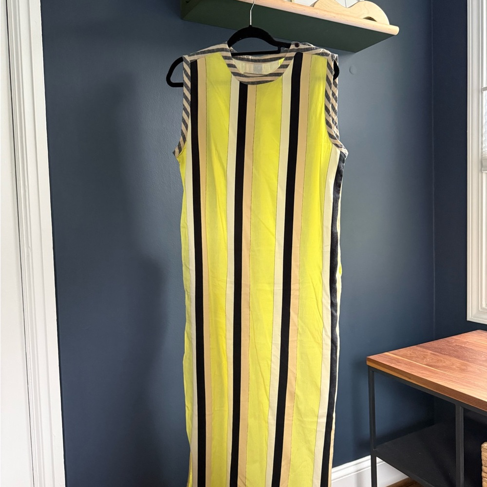 Ace & Jig Yellow and Black Striped Maxi Dress